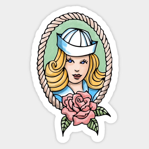 Sailor Girl Sticker by Prototypeinks